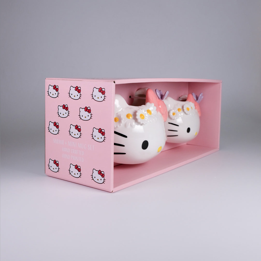 Hello Kitty Butterfly Mommy and Me Mug Set