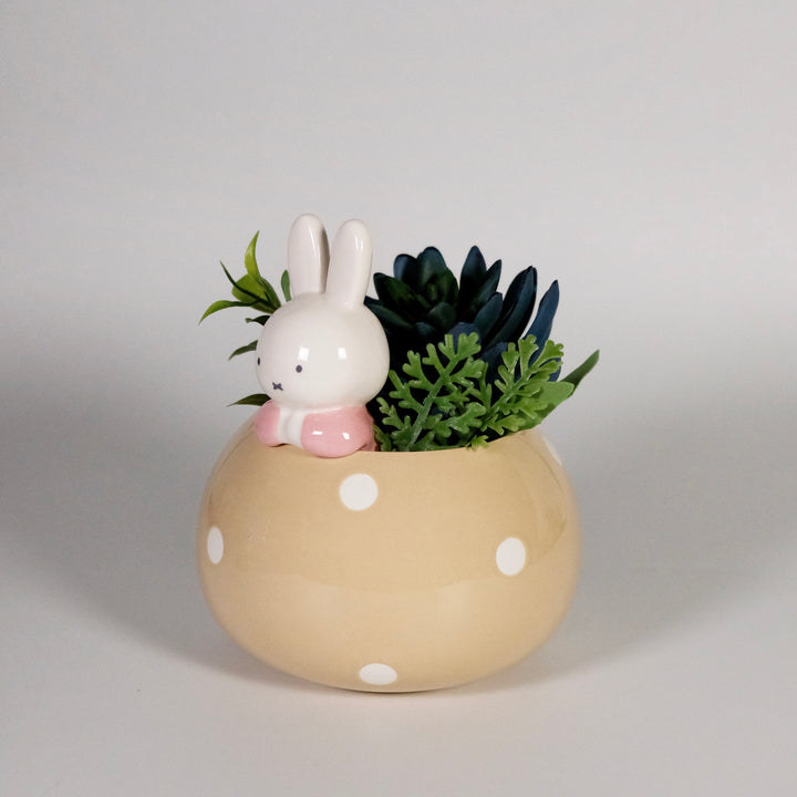 Miffy Peek-A-Bloom Beige Planter