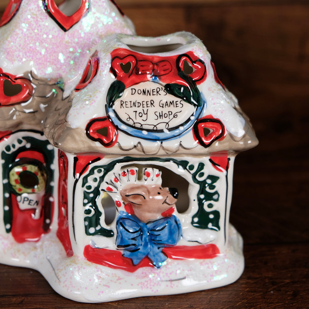 ReindeerVille - Donner's Reindeer Games Toy Shop Candle House