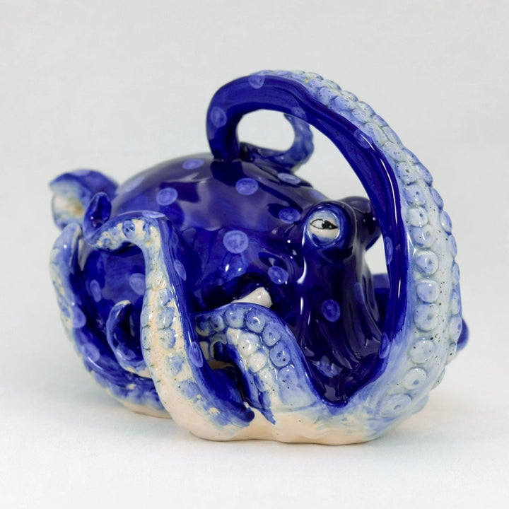 BLUE OCTOPUS TEAPOT