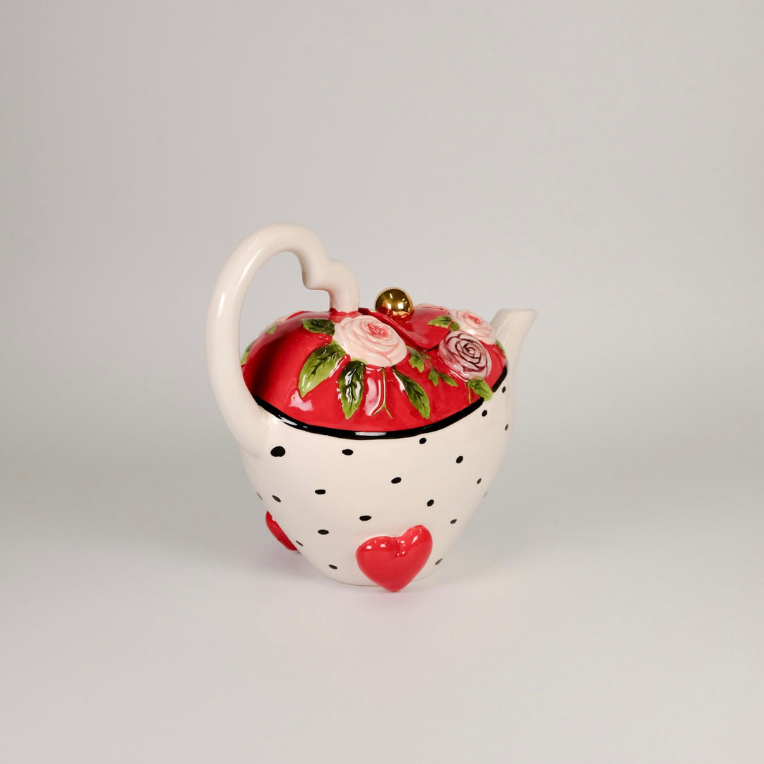 Clayworks Valentine's Day Rose Teapot