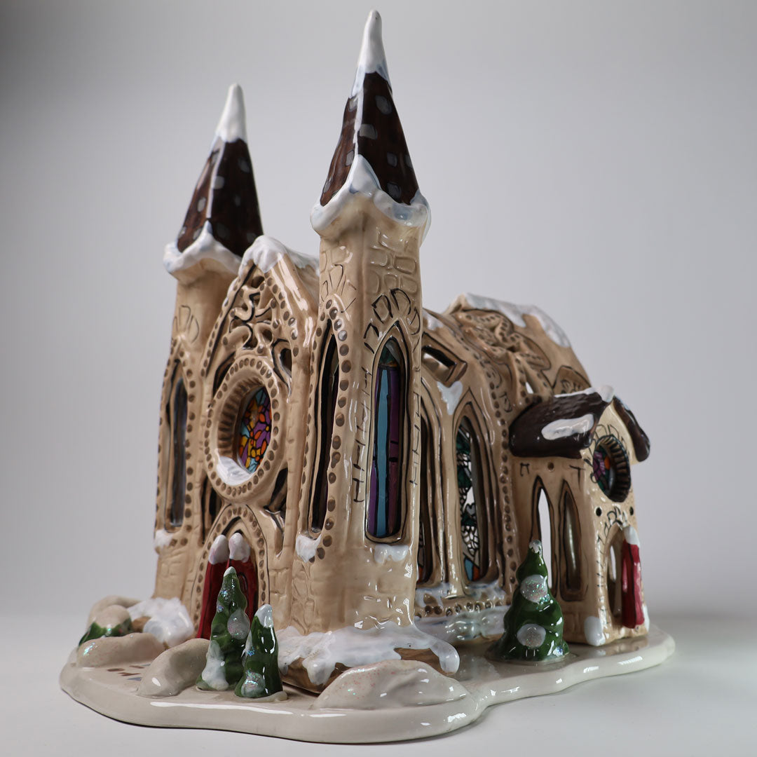 CHRISTMAS CATHEDRAL CANDLE HOUSE