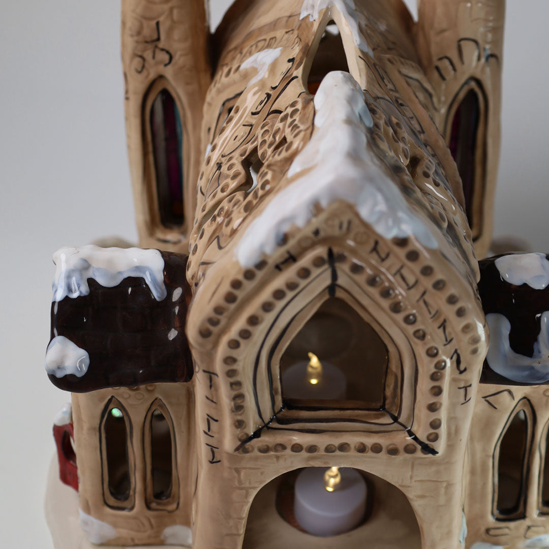 CHRISTMAS CATHEDRAL CANDLE HOUSE