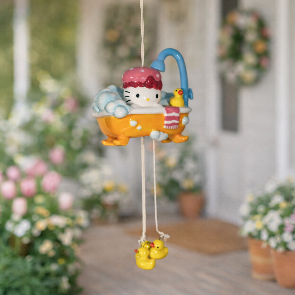 Hello Kitty Tub Time Wind Chime