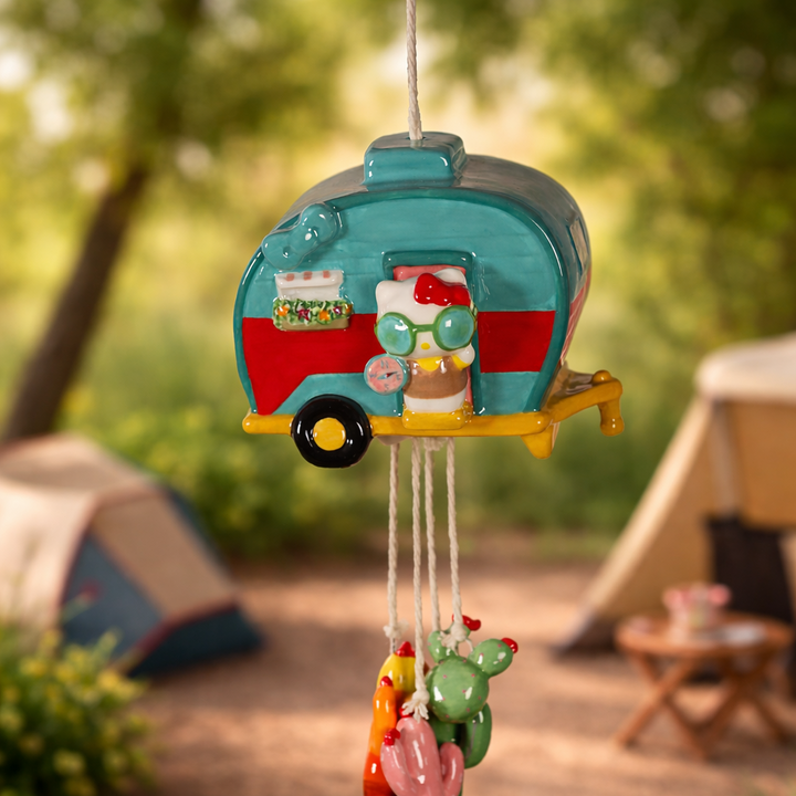 Hello Kitty Desert Camper Wind Chime
