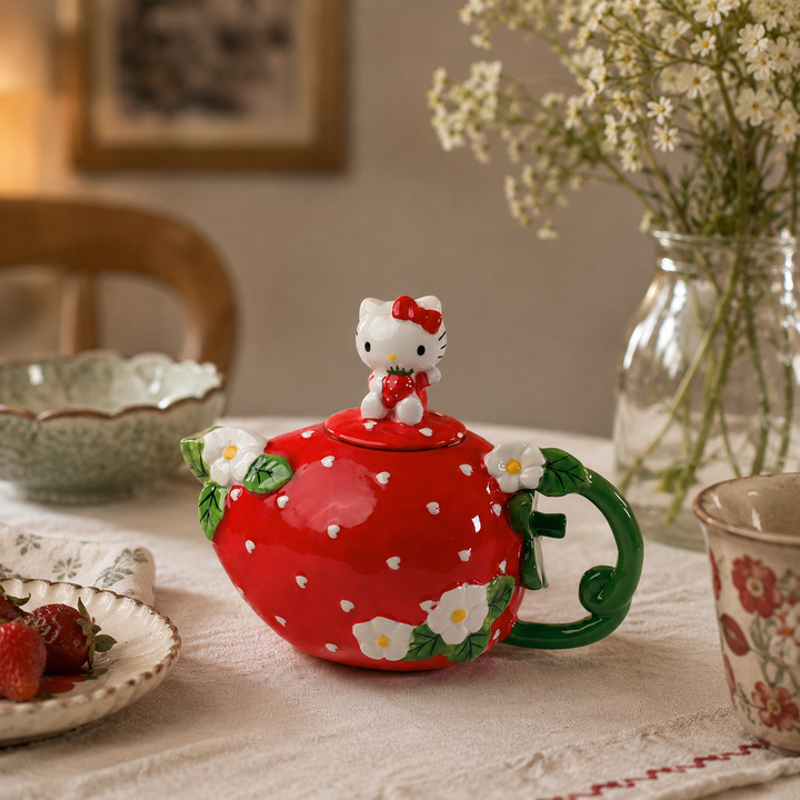 Hello Kitty Sweet Strawberry Teapot