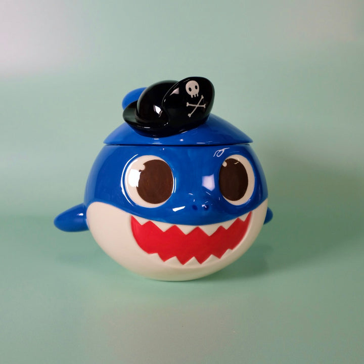 Spooky Daddy Shark Family Figural Container