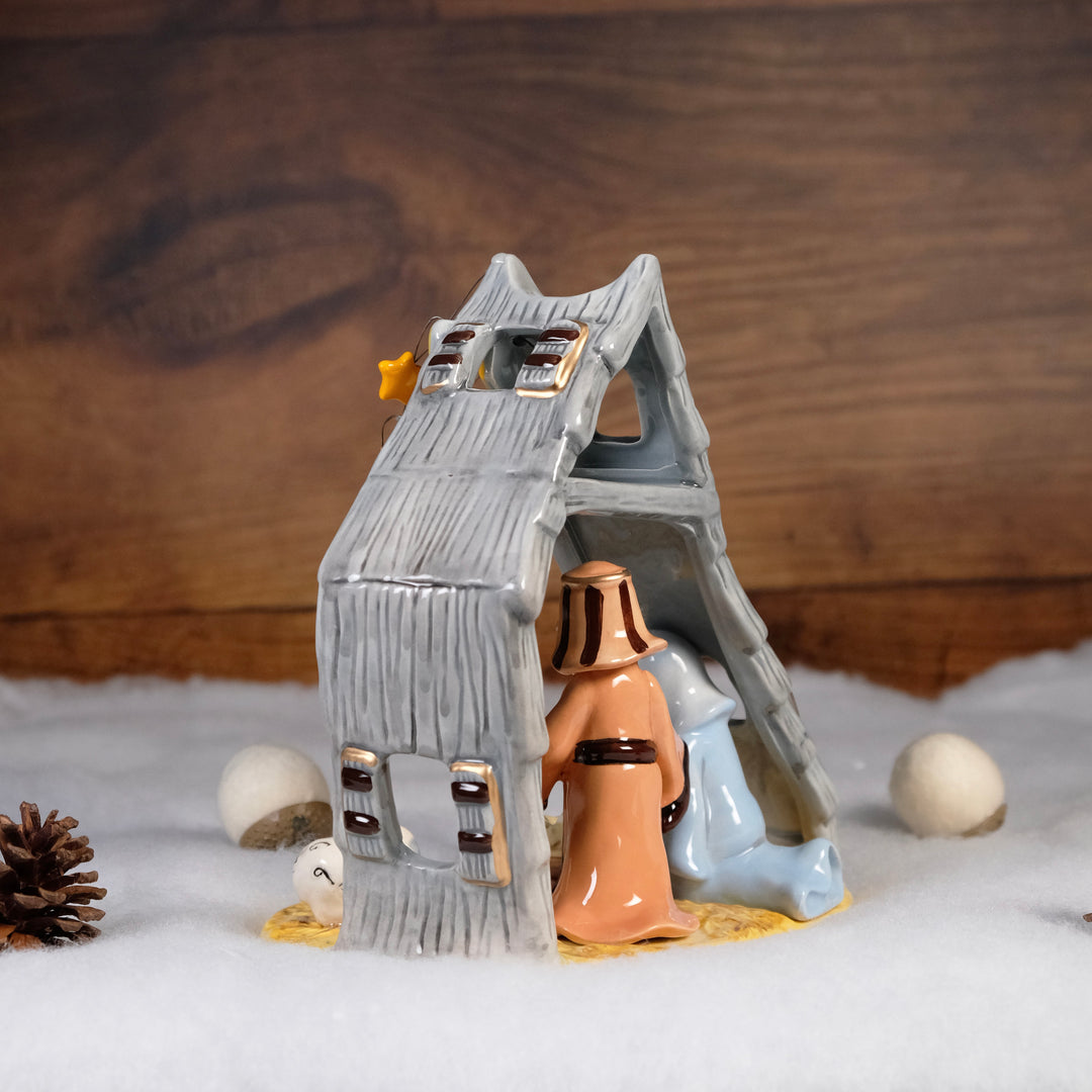 Nativity Creche Tealight Holder