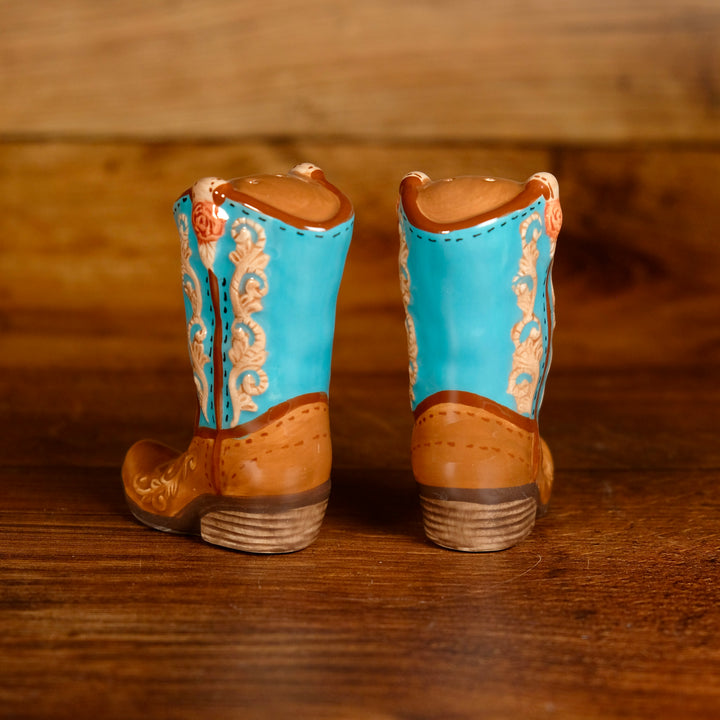 COWBOY BOOT SALT & PEPPER SET