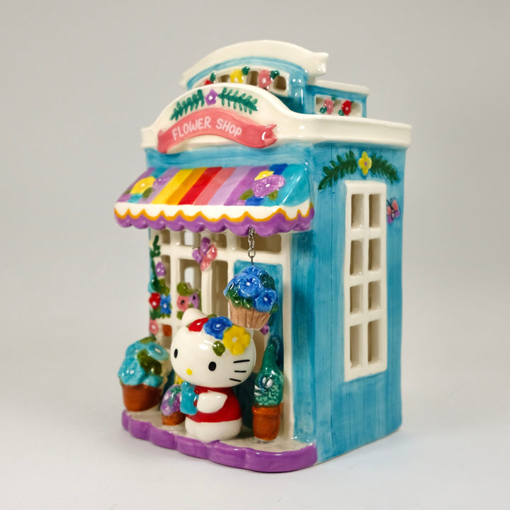 Clayworks Hello Kitty Floral Garden Shop Candle House