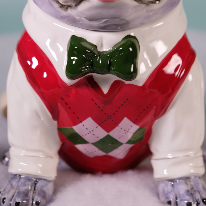 SWEATER DOG TREAT JAR