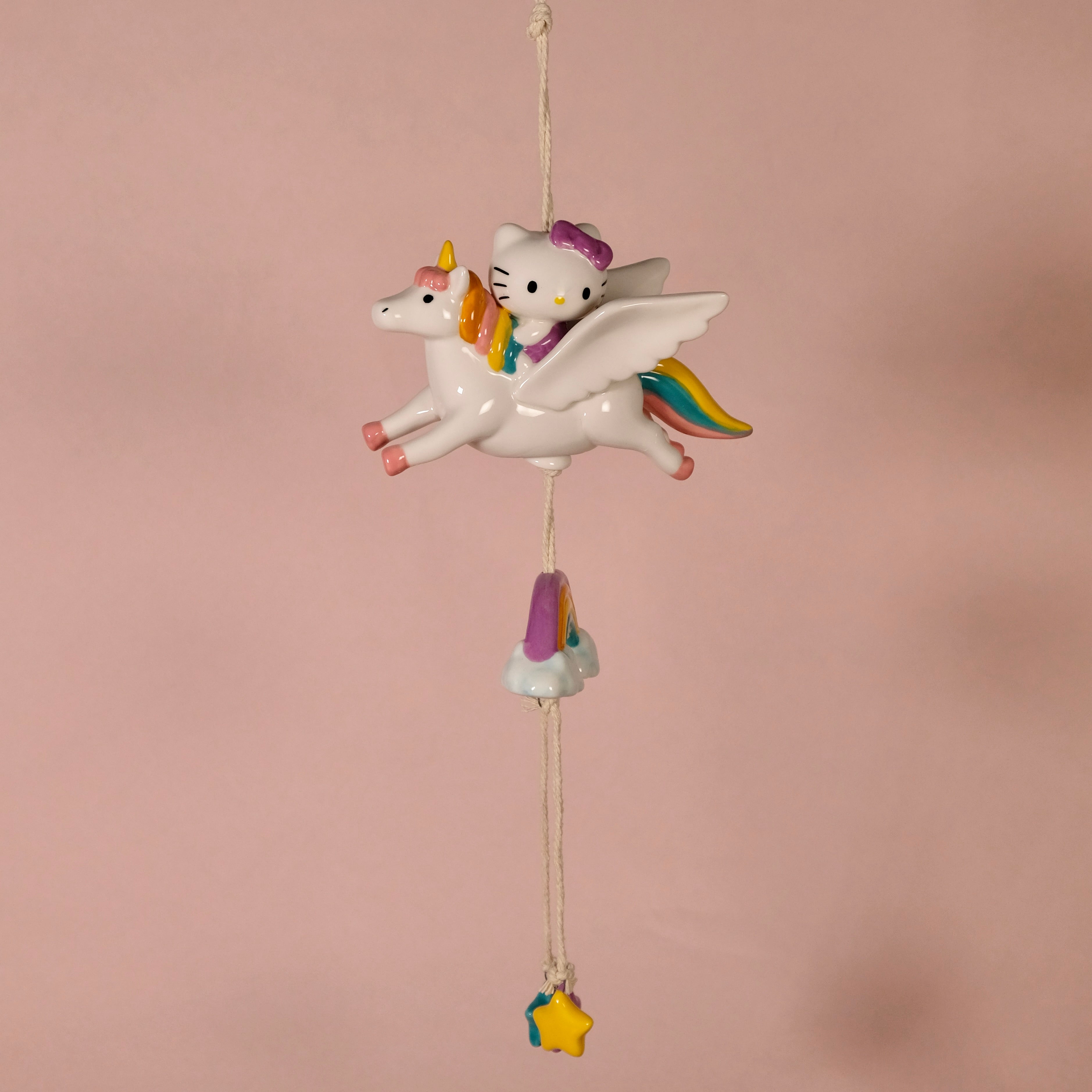 Blue Sky Clayworks Hello Kitty Celestial Wind Chime - Thumbnail 4