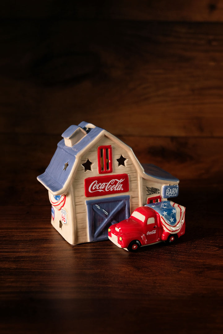 Coca-Cola Barn Stop Candle House