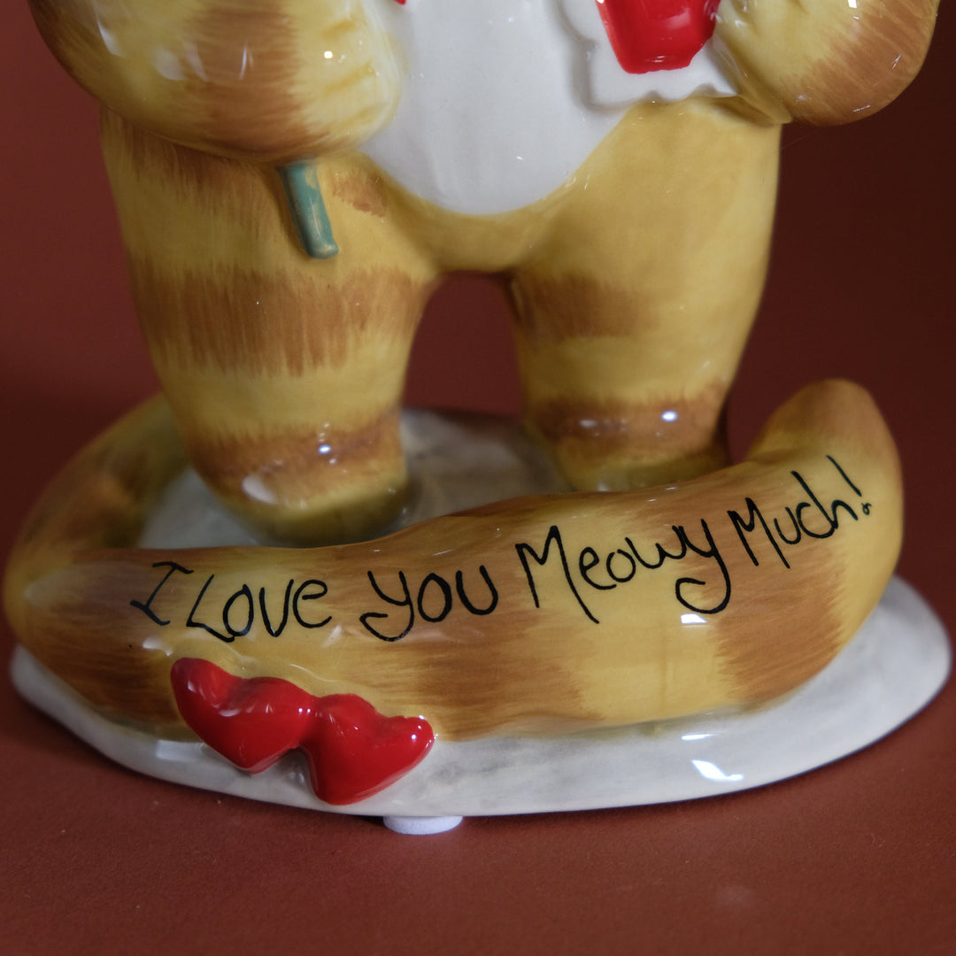 I Love You Meowy Much! Cat Figurine