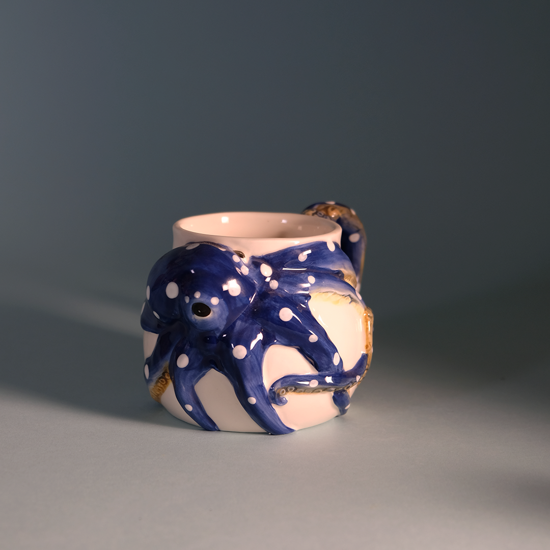 Blue Octopus Mug