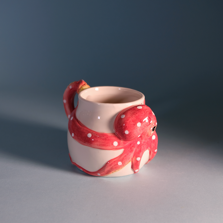 Red Octopus Mug
