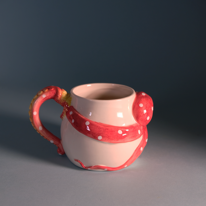 Red Octopus Mug
