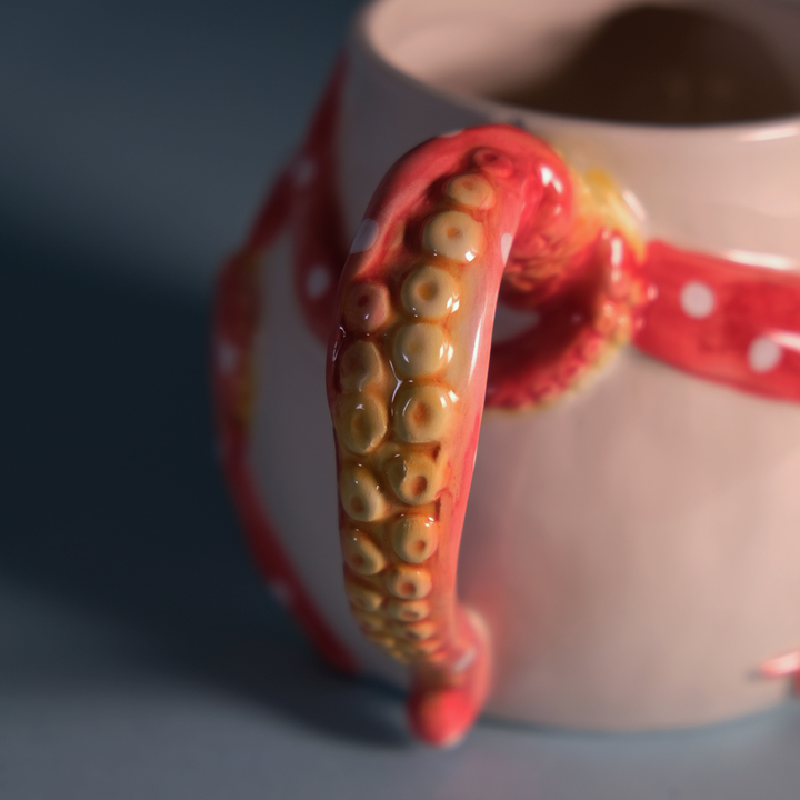 Red Octopus Mug