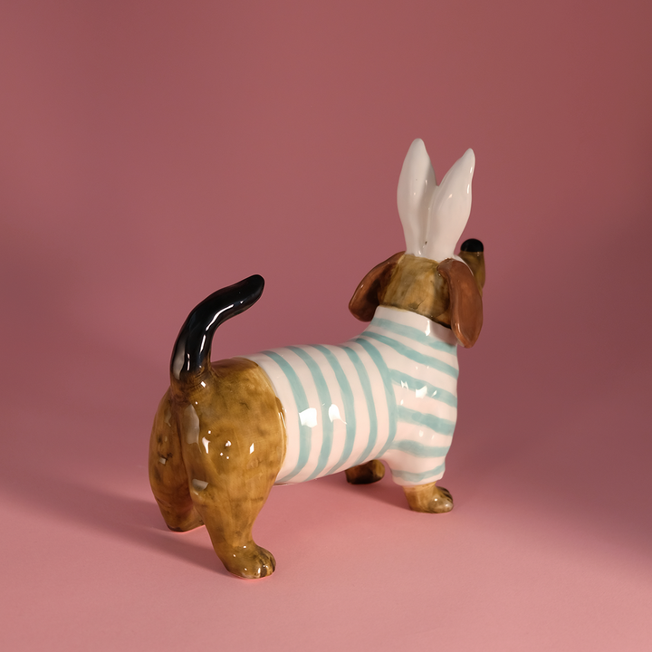 Easter Dachshund Figurine