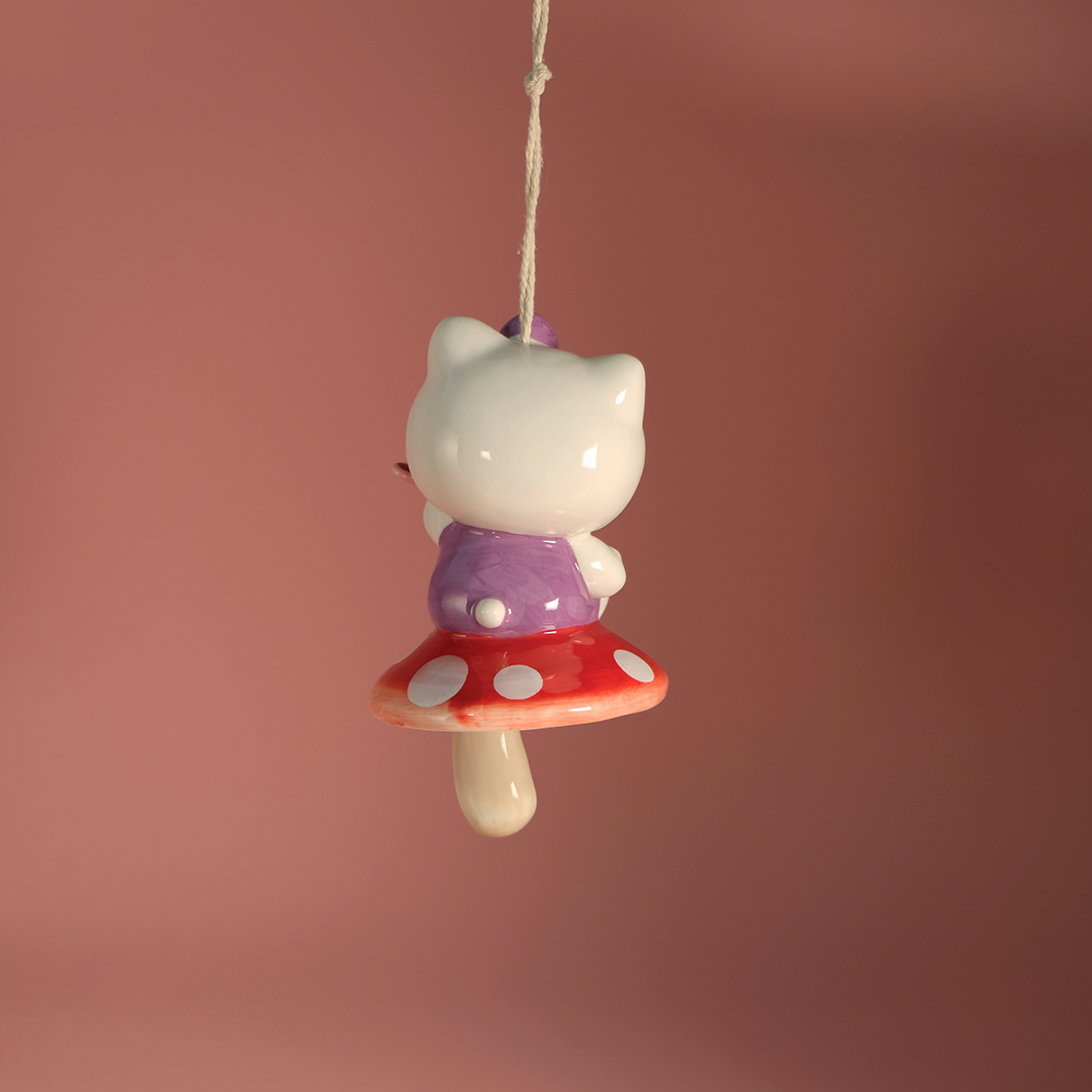 Hello Kitty Mushroom Wind Chime
