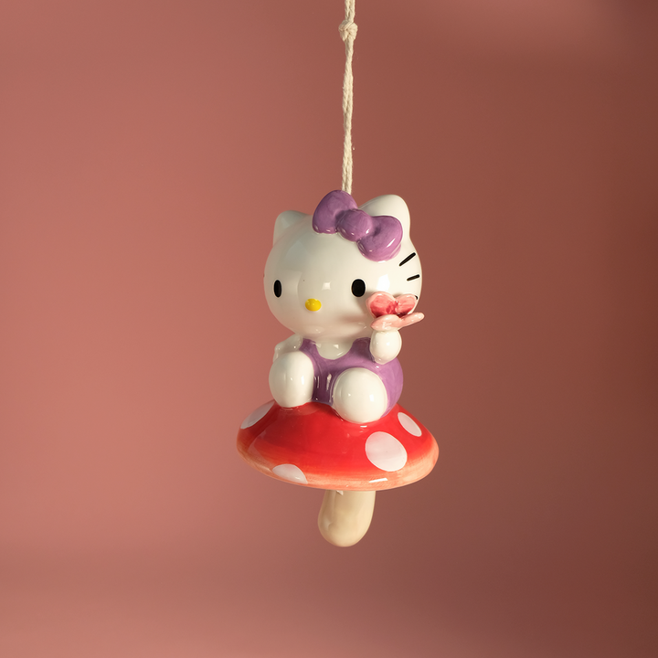Hello Kitty Mushroom Wind Chime