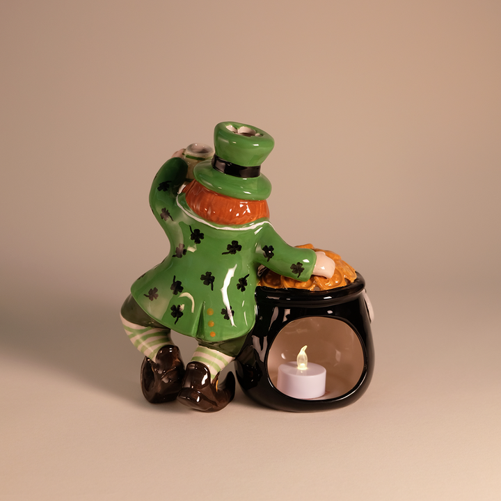 Finnigan O'Fig Dancing A Wee Jig Tealight Holder- Irish