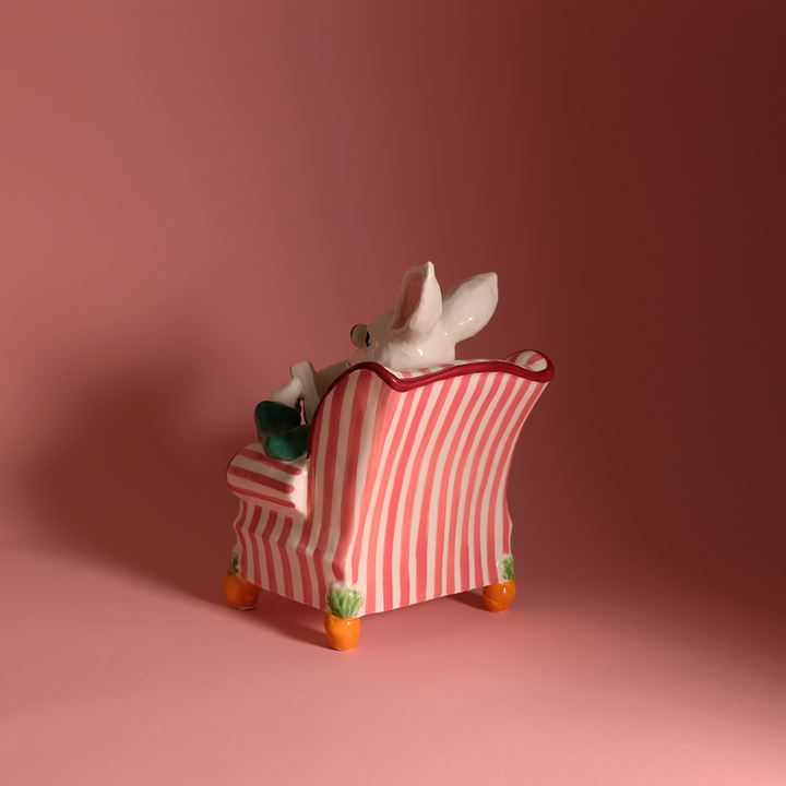 Easter Bunny Chair Figurine