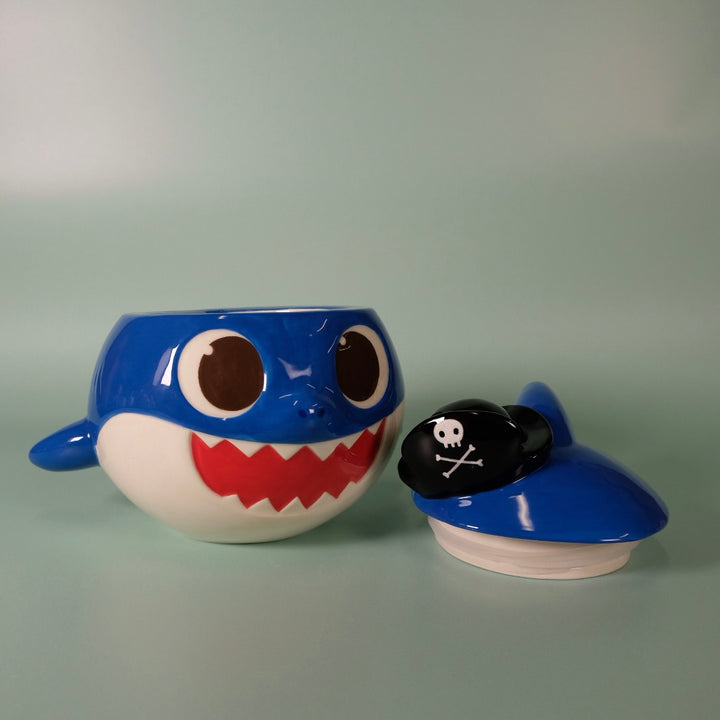 Spooky Daddy Shark Family Figural Container