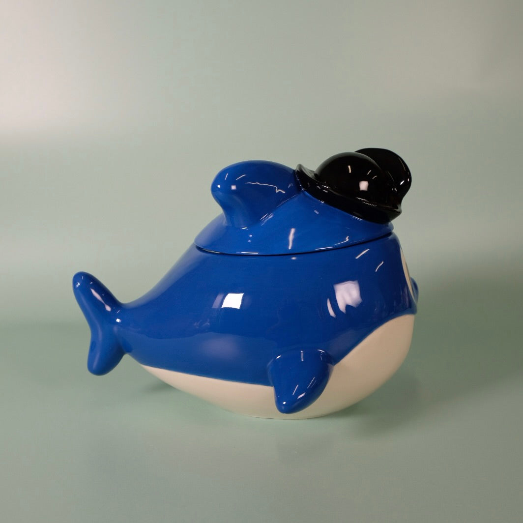 Spooky Daddy Shark Family Figural Container