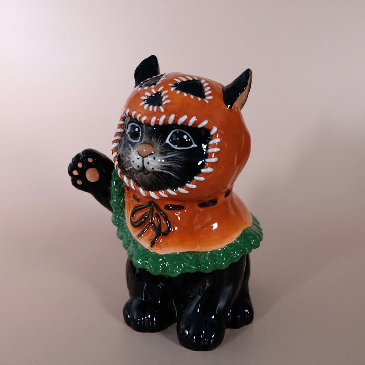 PumpkinHead Cat Figurine