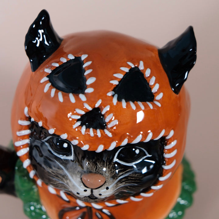 PumpkinHead Cat Figurine