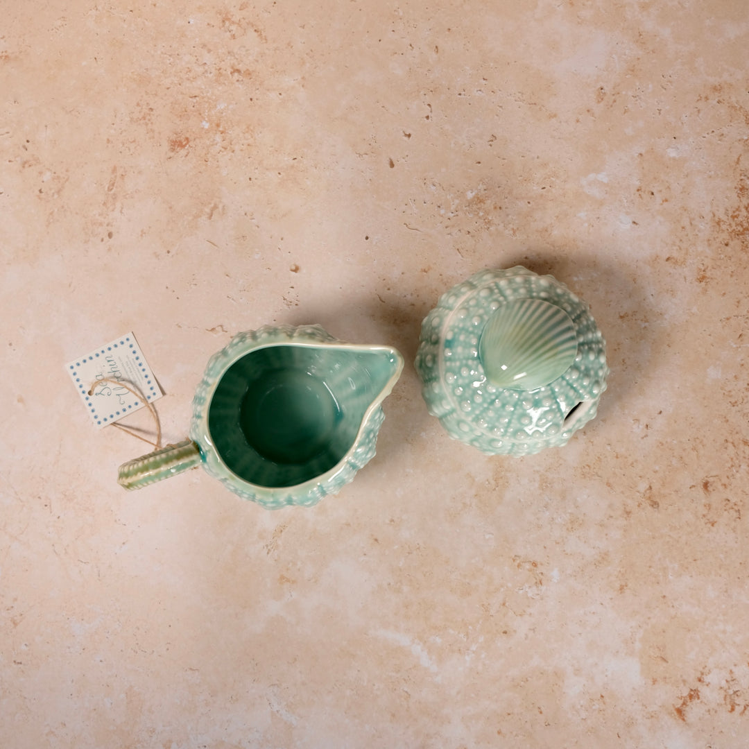 TURQ URCHIN SUGAR BOWL