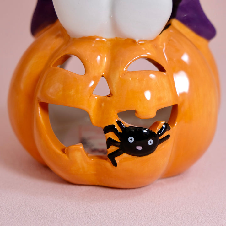 Hello Kitty Witch Pumpkin Candle House