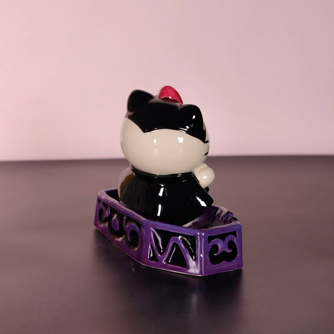 Hello Kitty Halloween Vampire in Coffin Figurine