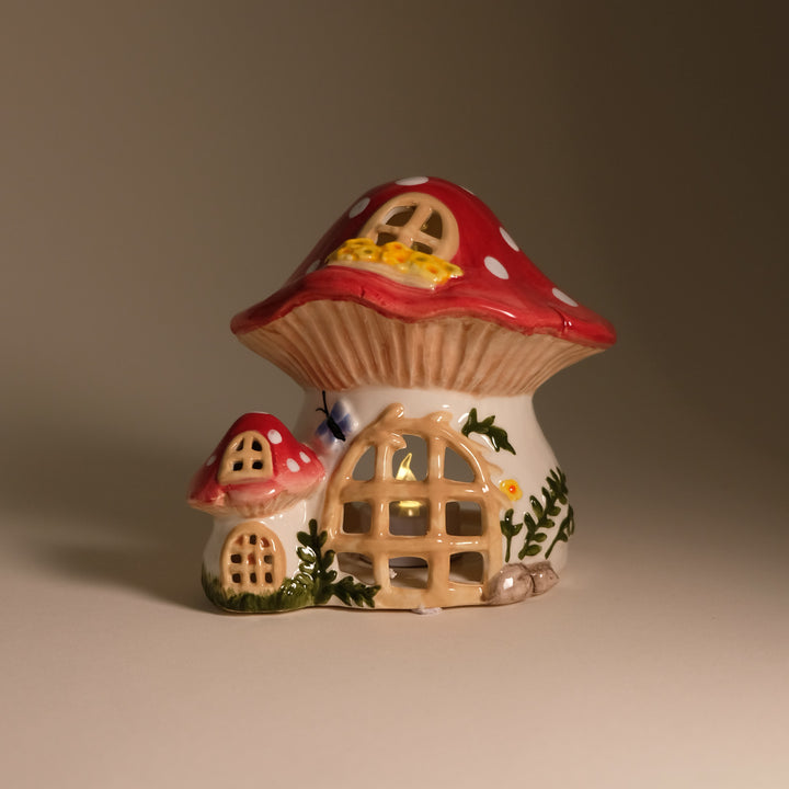 Clayworks Nesting Mushroom Candle House