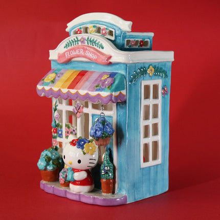 Clayworks Hello Kitty Floral Garden Shop Candle House