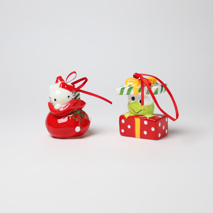 Hello Kitty and Keroppi Ornament Set