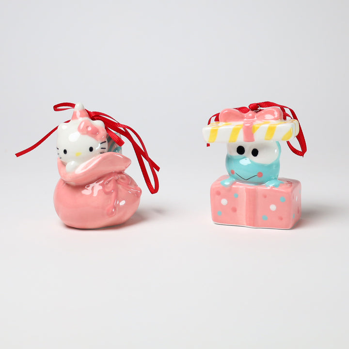 Hello Kitty and Keroppi Ornament Set