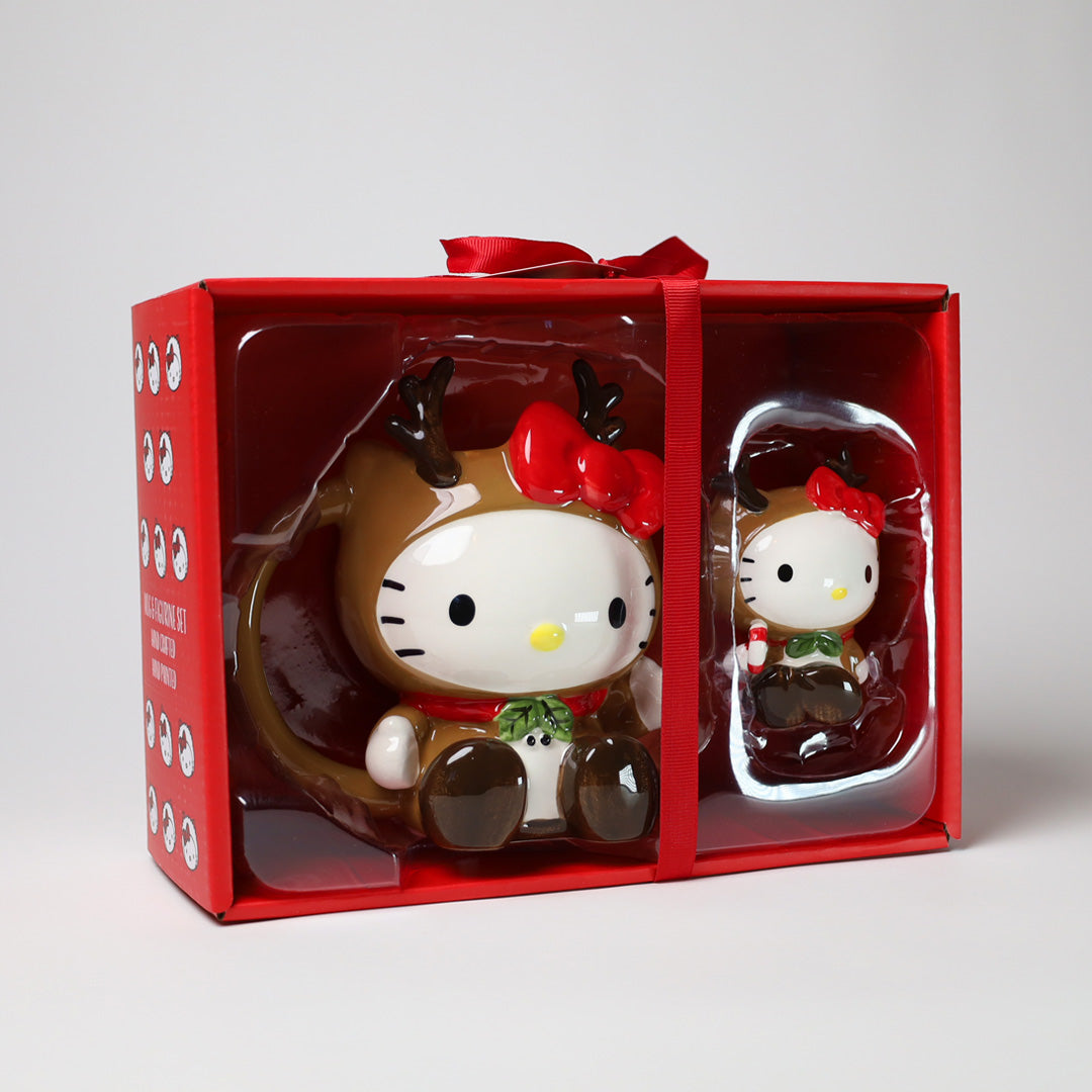 Hello Kitty Reindeer Mug and Figurine Set