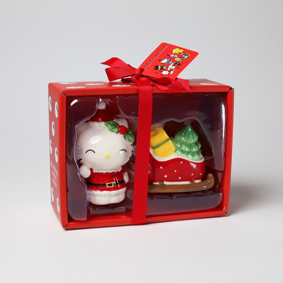 Hello Kitty and Sled Salt & Pepper Set