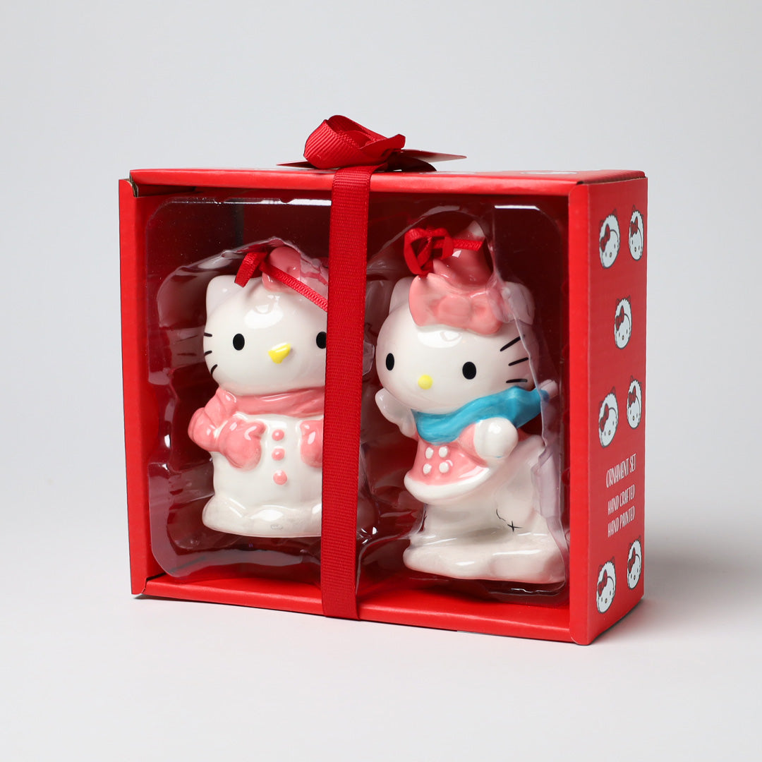 Hello Kitty Winter Play Ornament Set