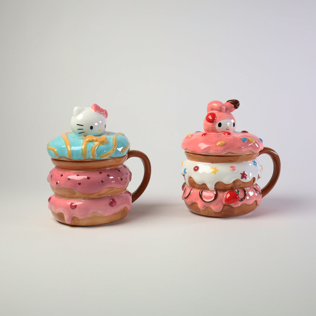 Hello Kitty & My Melody Donut Mug Set â€“ Limited Design