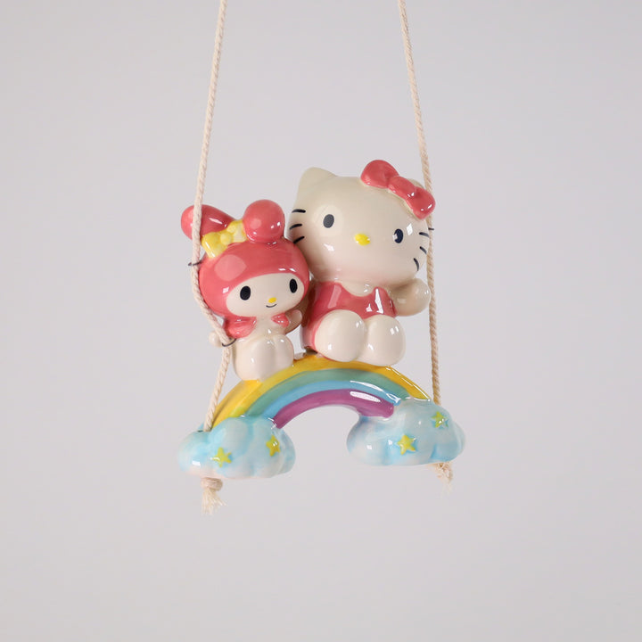 Hello Kitty And My Melody Rainbow Garden Swinger