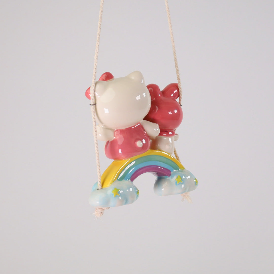 Hello Kitty And My Melody Rainbow Garden Swinger