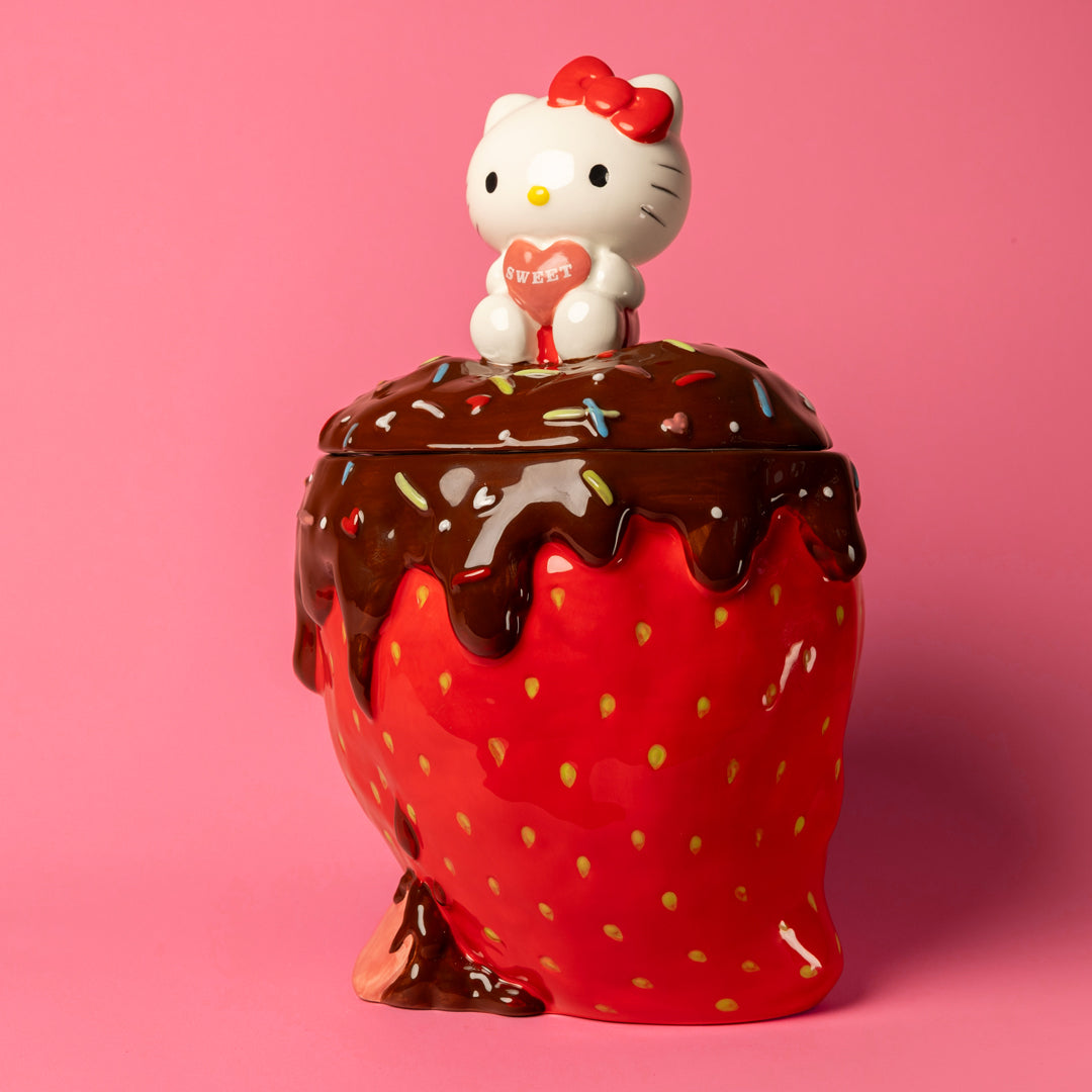 Clayworks Hello Kitty Strawberry Cookie Jar