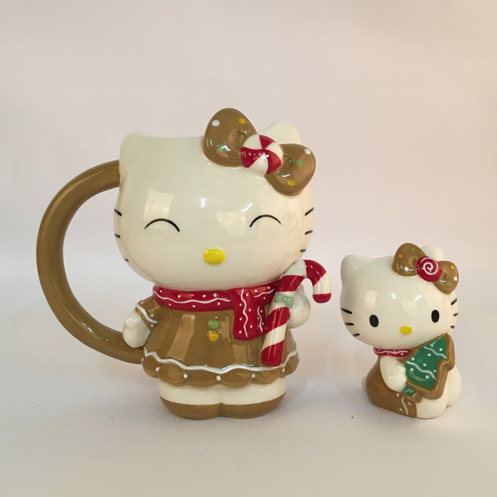 Hello Kitty Gingerbread Mug and Figurine set