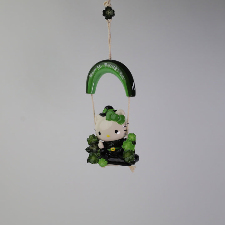 Hello Kitty Happy St. Patrick's Day Garden Swinger