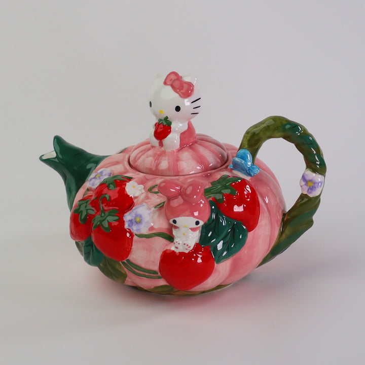 Hello Kitty and My Melody Strawberry Tea Pot