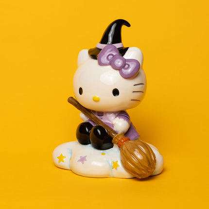 Clayworks Hello Kitty Flying Witch Figurine