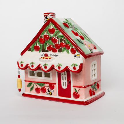 Clayworks Cherry Pie Cottage Candle House